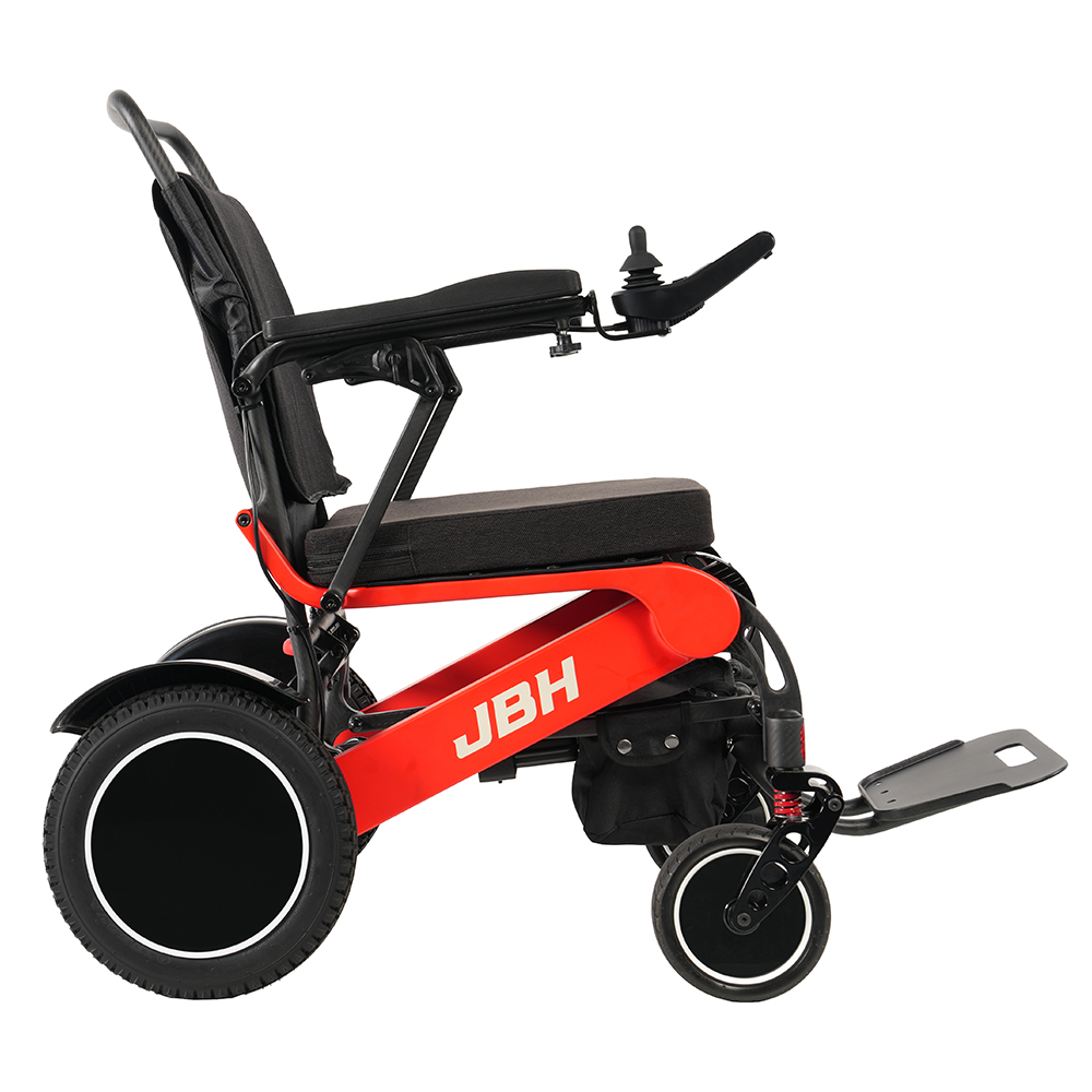 JBH silla de ruedas de fibra de carbono totalmente plegable DC03