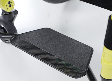 Manual de fibra de carbono Pedal de pie de silla de ruedas