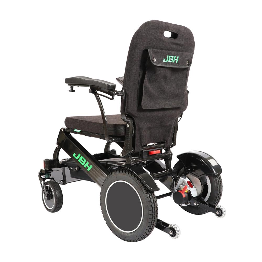 JBH Ultralight Carbon Fiber Silla de silla de ruedas motorizada DC06