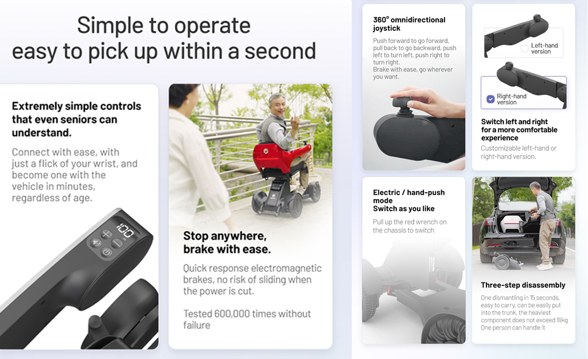 silla de ruedas el&eacute;ctrica D30