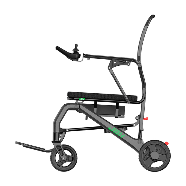 JBH Silla de ruedas ligera y ajustable de fibra de carbono DC07L