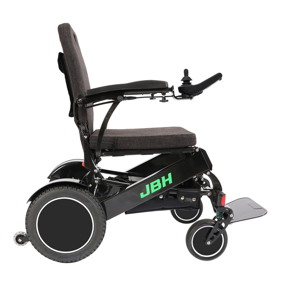 JBH Ultralight Carbon Fiber Silla de silla de ruedas motorizada DC06