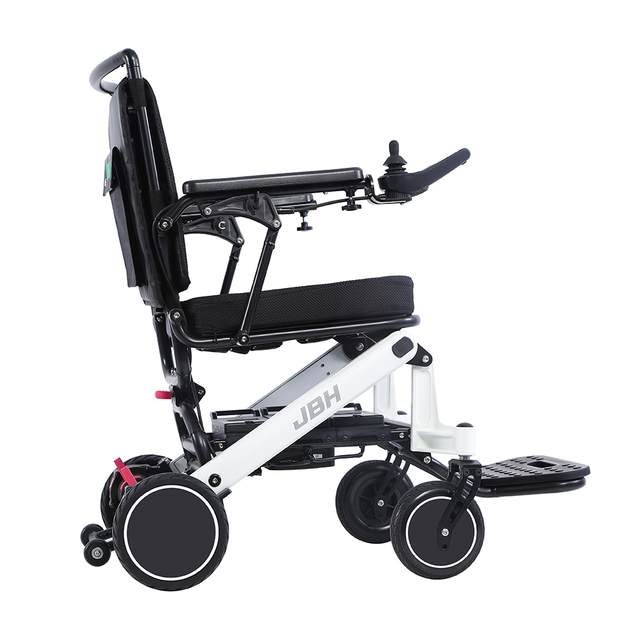 JBH Silla de ruedas eléctrica plegable liviana con tamaño compacto D23