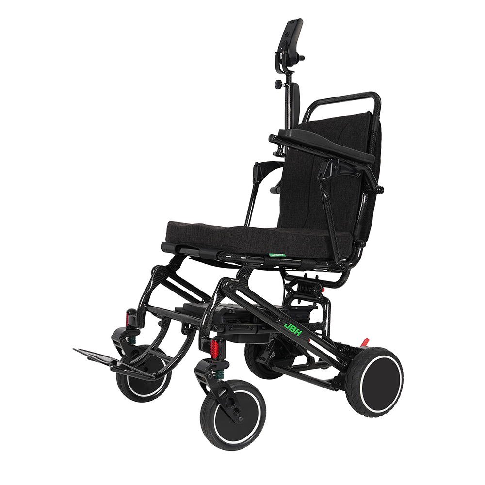 JBH silla de ruedas de fibra de carbono plegable automática DC05
