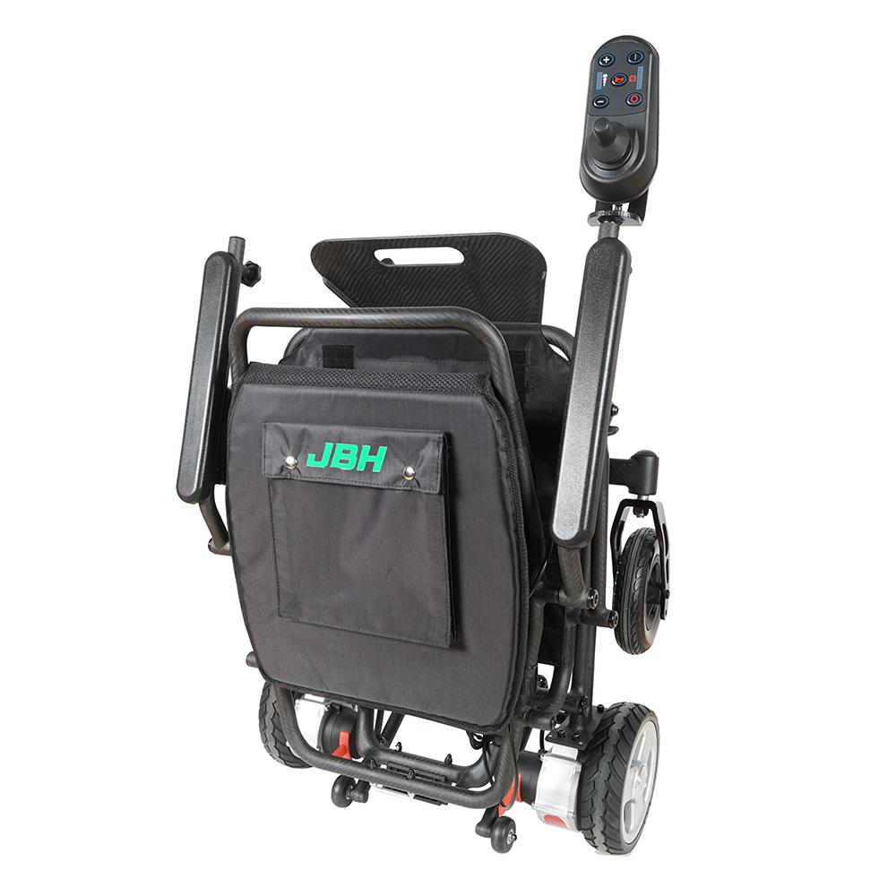 JBH pliegue y go silla de ruedas de fibra de carbono DC05