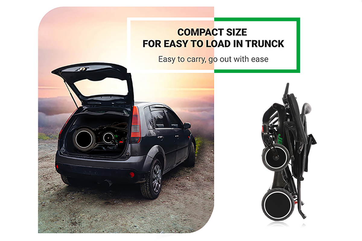 silla de ruedas el&eacute;ctrica ligera plegable