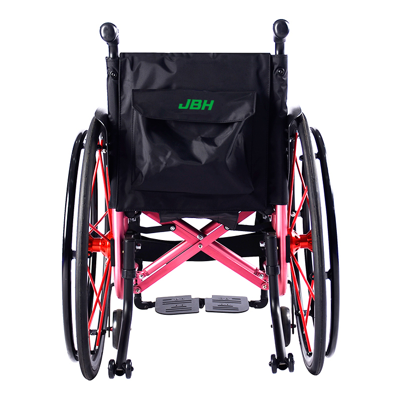 JBH rosa silla de ruedas deportivas livianas S002