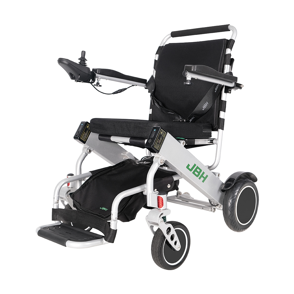 JBH silla de ruedas de aleación de aluminio plegable fácil D06