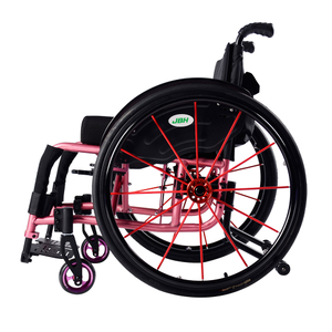 JBH rosa silla de ruedas deportivas livianas S002