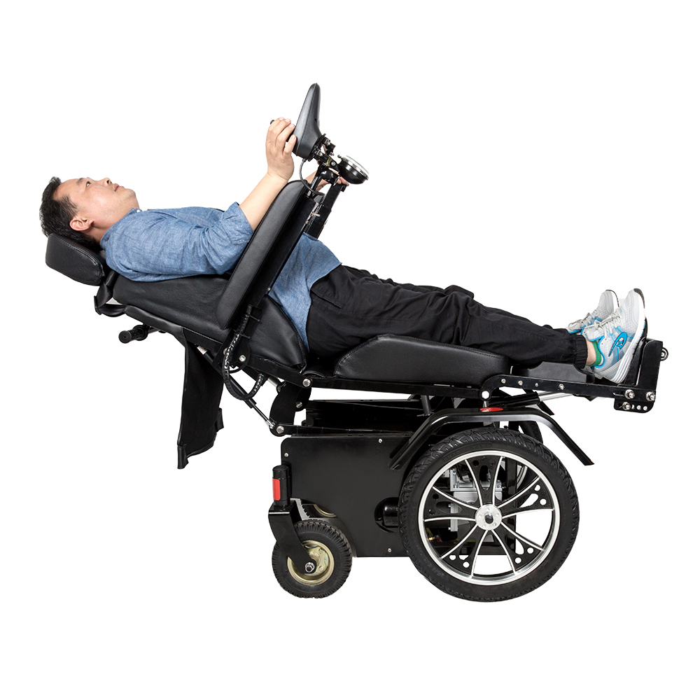 JBH silla de ruedas de pie reclinable eléctrica Z01