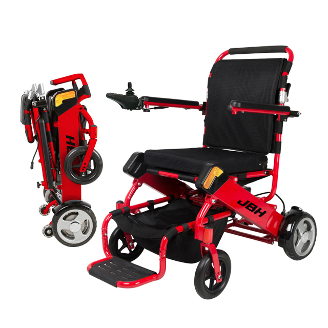 JBH silla de ruedas inteligente liviana roja D05