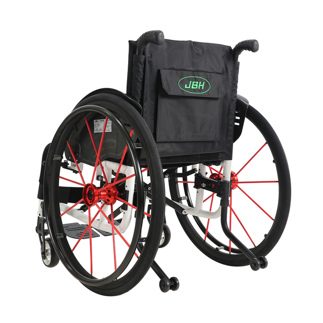 JBH Silla de ruedas deportiva ligera rosa S002