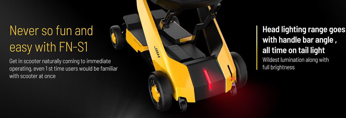 Scooter de movilidad con luces