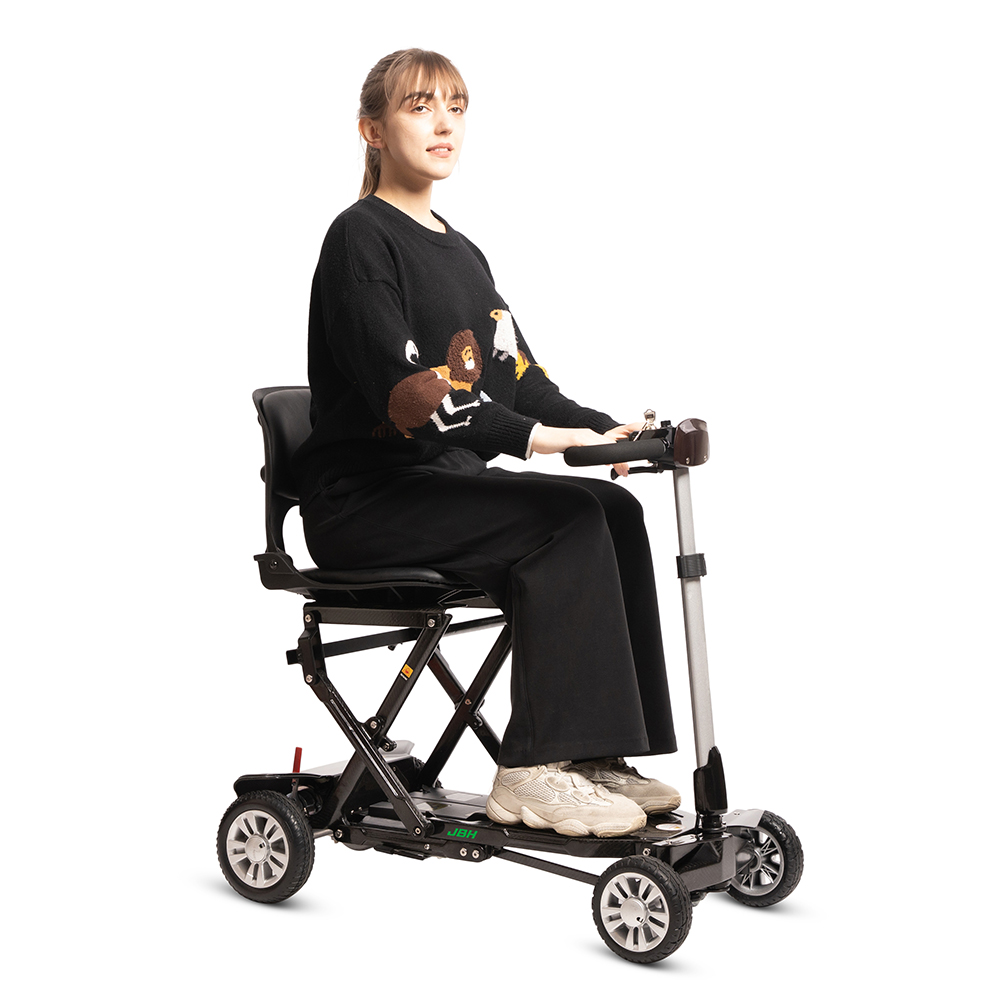 JBH Scooter de movilidad plegable de fibra de carbono para personas mayores
