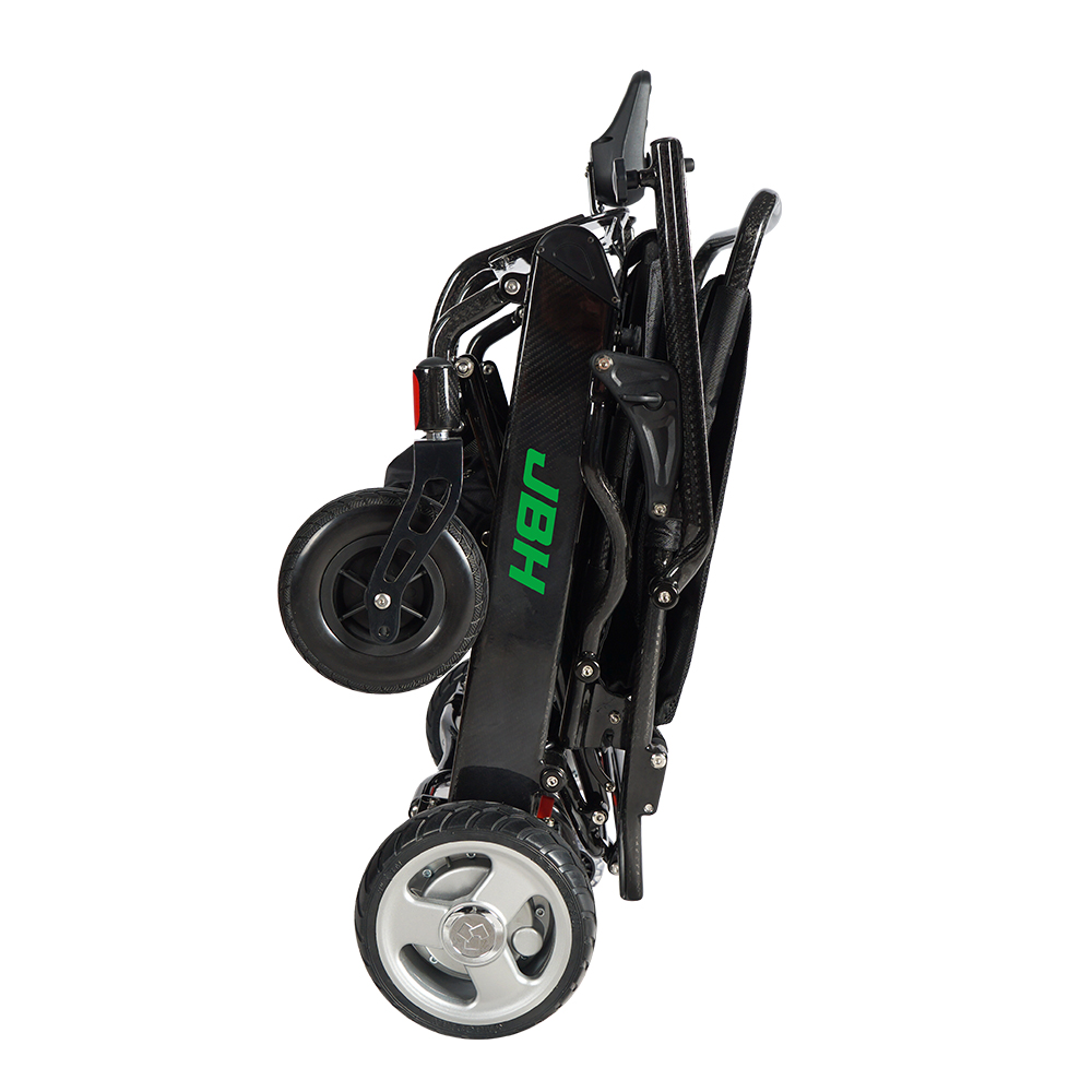 JBH Silla de ruedas eléctrica de fibra de carbono ajustable DC02