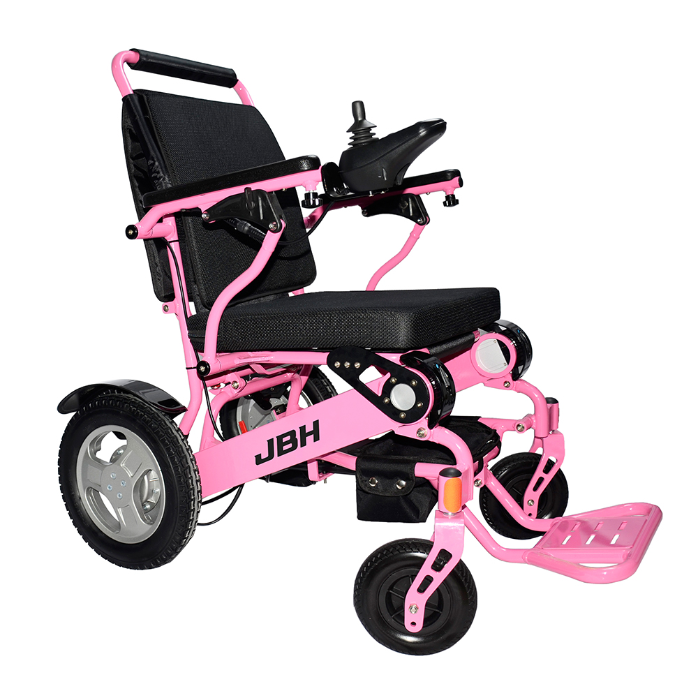 JBH rosa silla de ruedas de aleación de aleación de aluminio poderosa D09