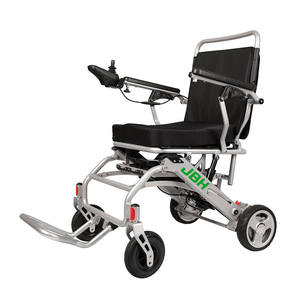 JBH Silla de ruedas eléctrica plegable para personas mayores al aire libre