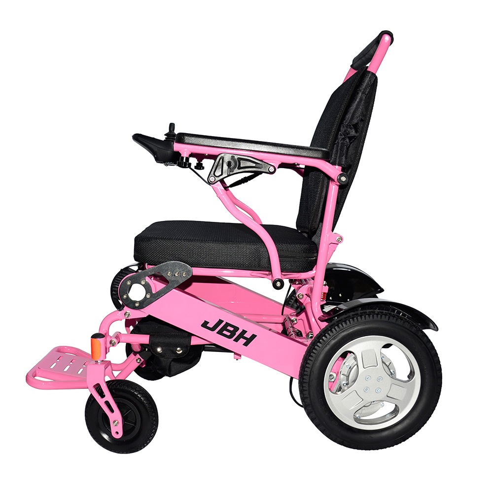 JBH rosa silla de ruedas de aleación de aleación de aluminio poderosa D09