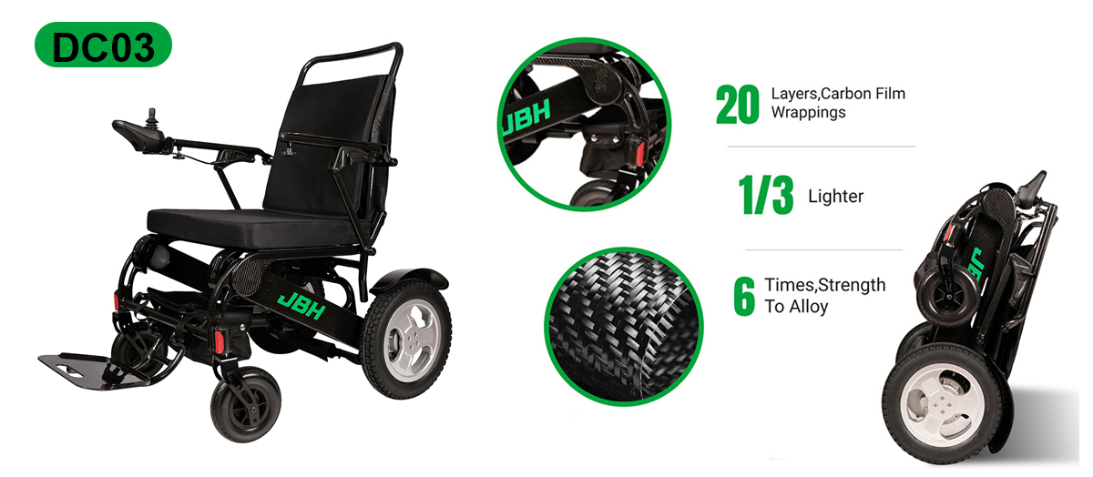 Silla de ruedas de fibra de carbono DC03