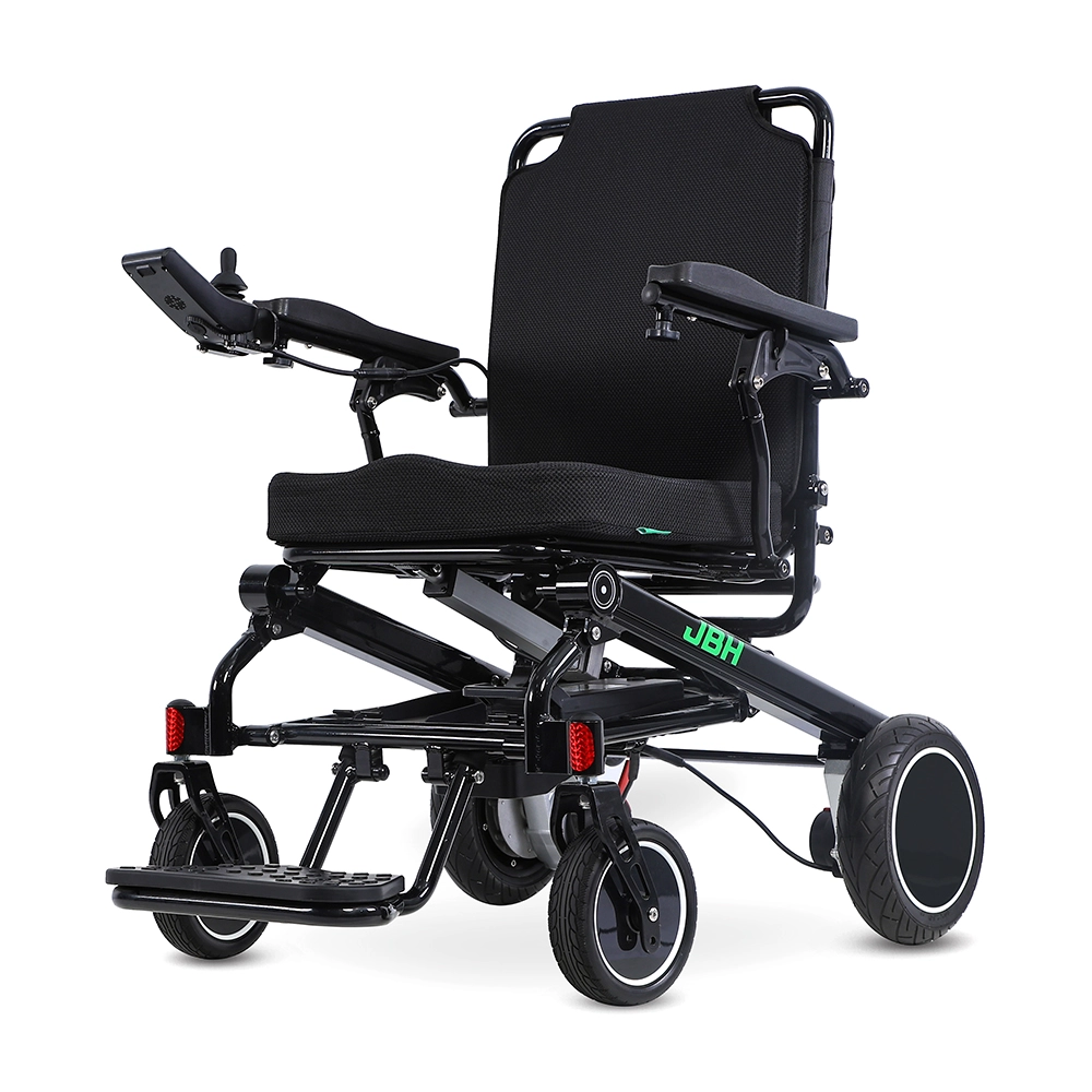 Silla de ruedas eléctrica liviana para personas mayores: ayuda de movilidad plegable portátil